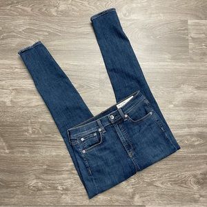 Rag & Bone High Rise Ankle Skinny Medium Rinse Denim Jeans Size 27